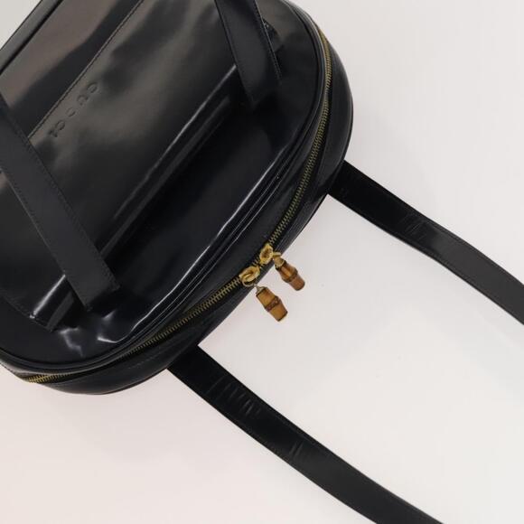 GUCCI Shoulder Bag Patent Leather Navy Gold 001 090 001 090 - Picture 6 of 12